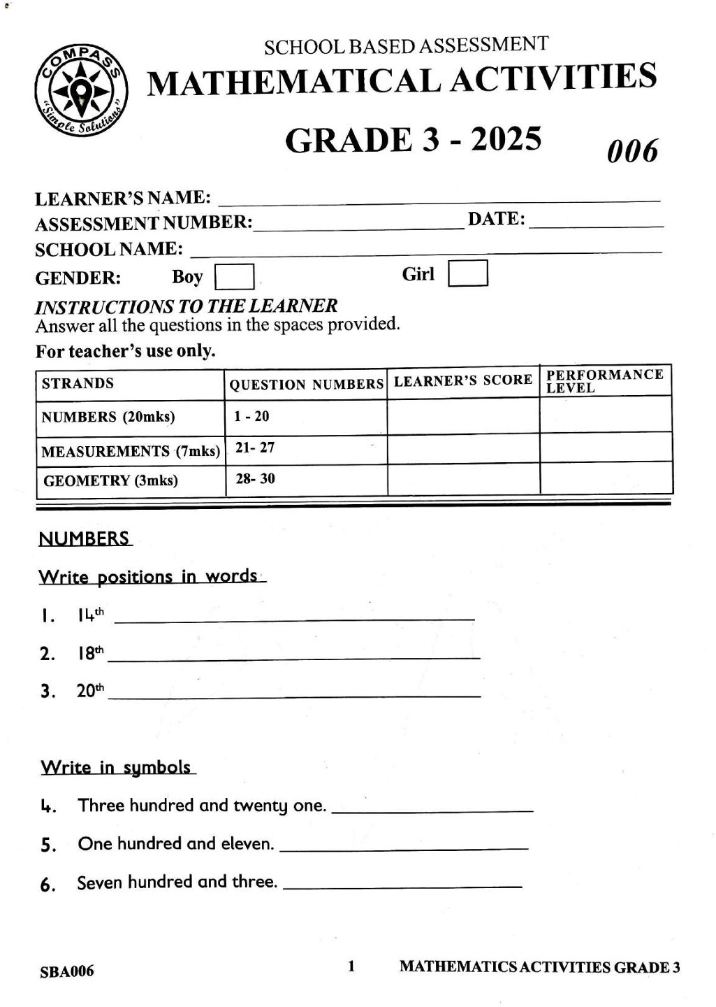 Cbc Grade 3 Notes.pdf Notes.co.ke - Education notes in Kenya