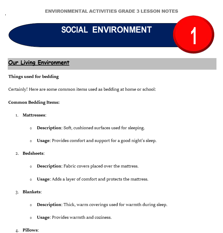 Environmental Notes Notes.co.ke - Education notes in Kenya