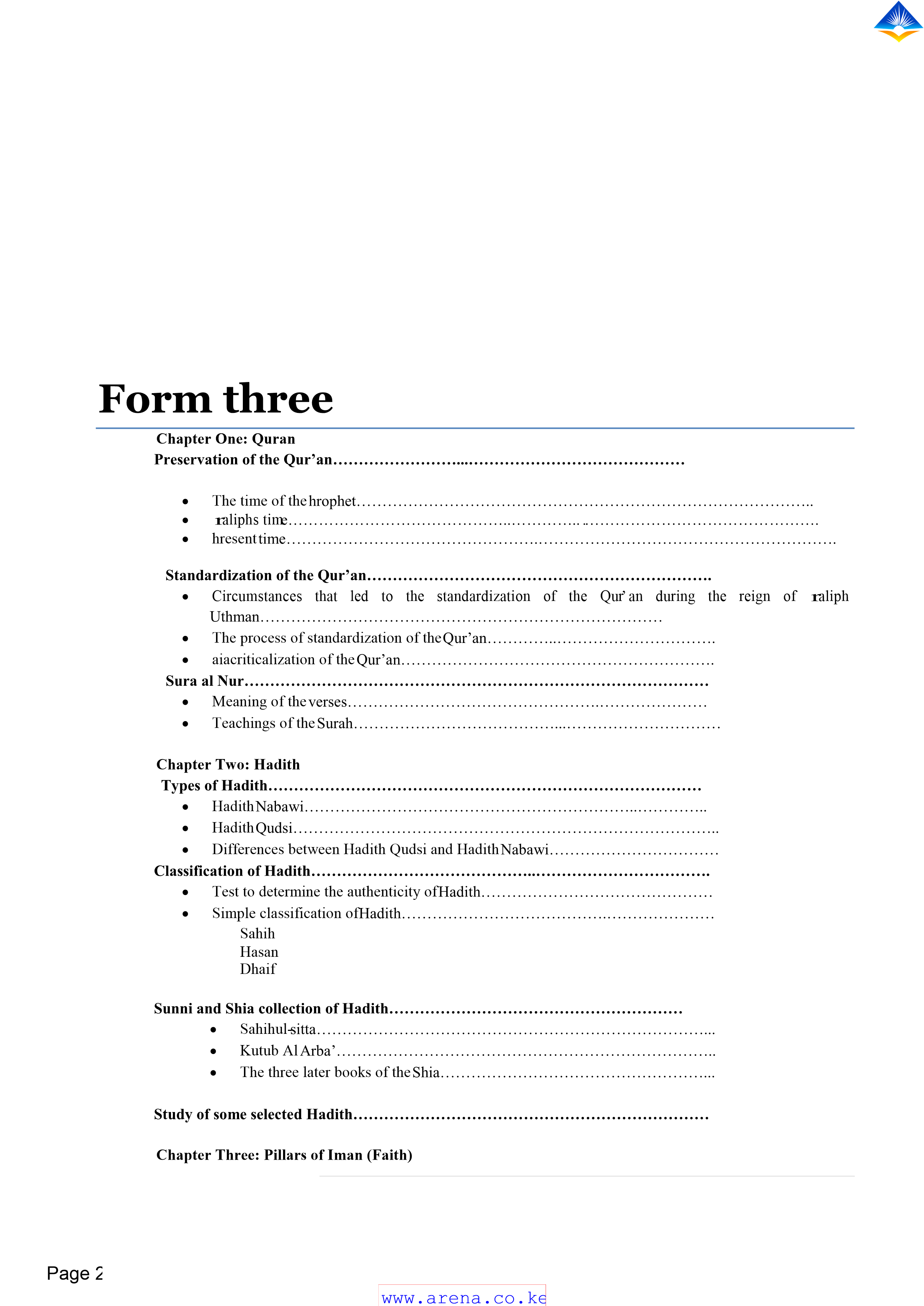 Ire Form 3 Notes Notes.co.ke - Education notes in Kenya