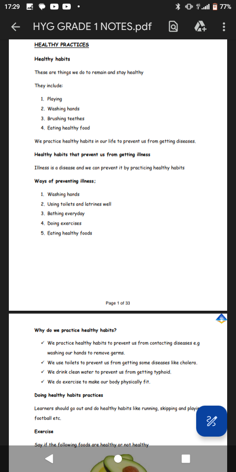 Health And Hygiene Notes.pdf Notes.co.ke - Education notes in Kenya